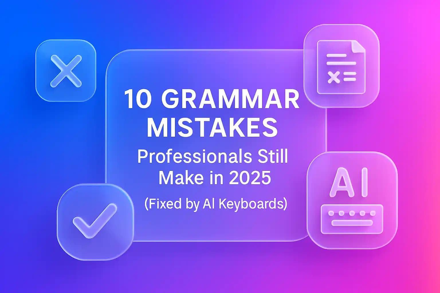 10 Grammar Mistakes Professionals Still Make in 2025 Fixed by AI Keyboards