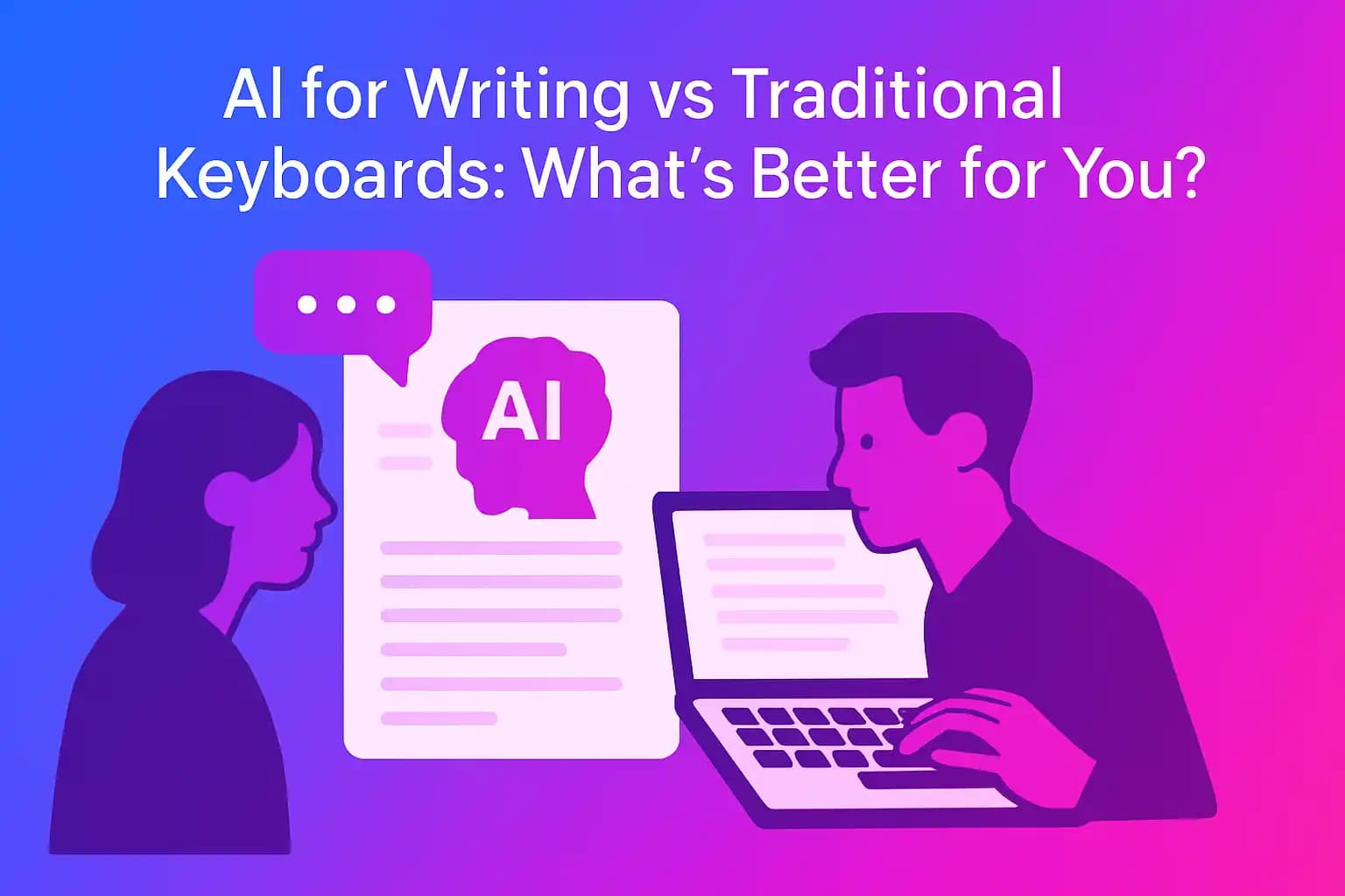 AI for Writing vs Traditional Keyboards: What's Better for You?
