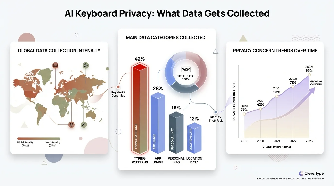 AI Keyboard Privacy: Data Collection Comparison Across Major Keyboard Apps