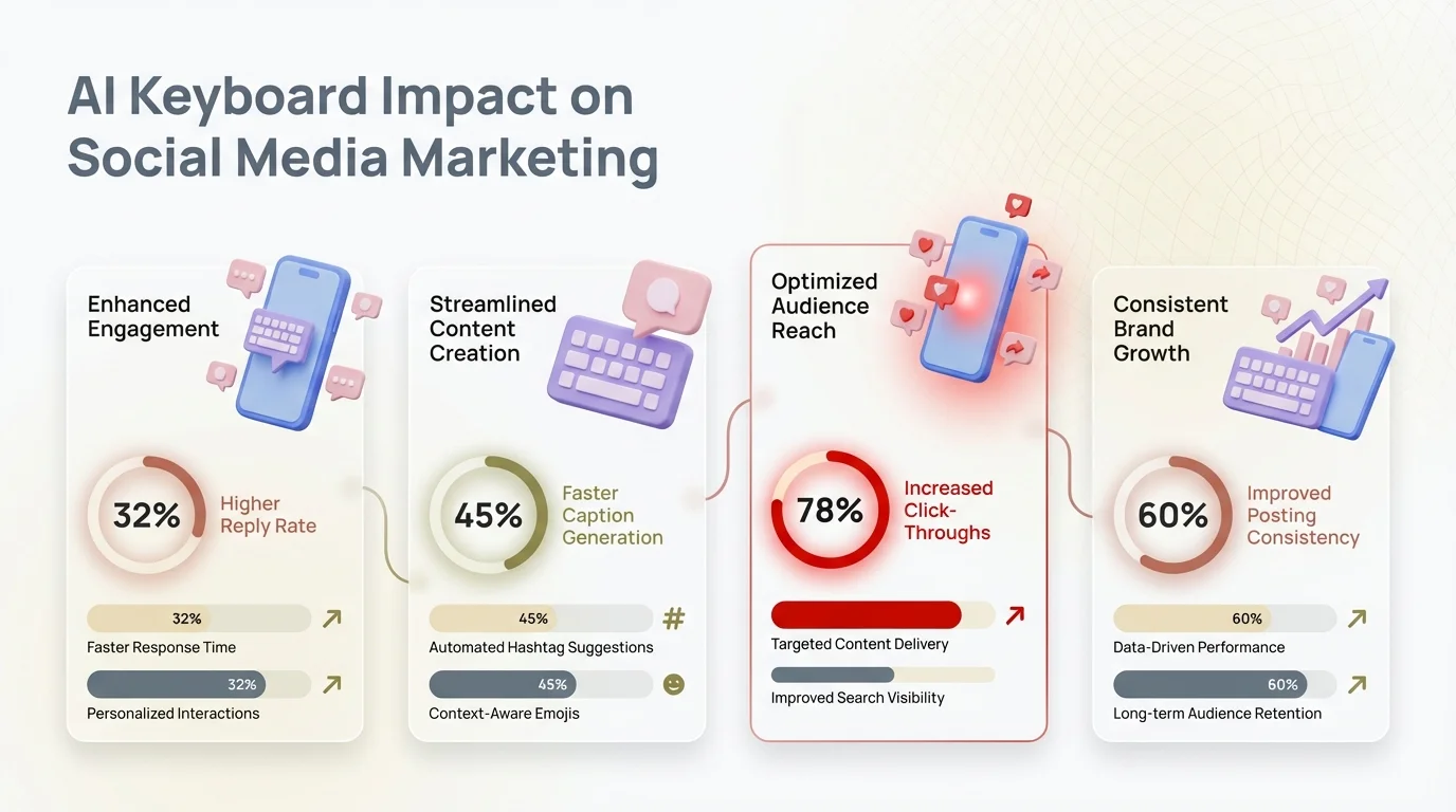 AI Keyboard Impact on Social Media Marketing Statistics