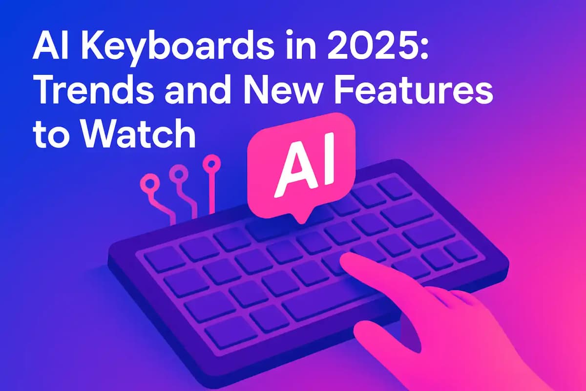 Featured image for article: AI Keyboards in 2025: Trends and New Features to Watch