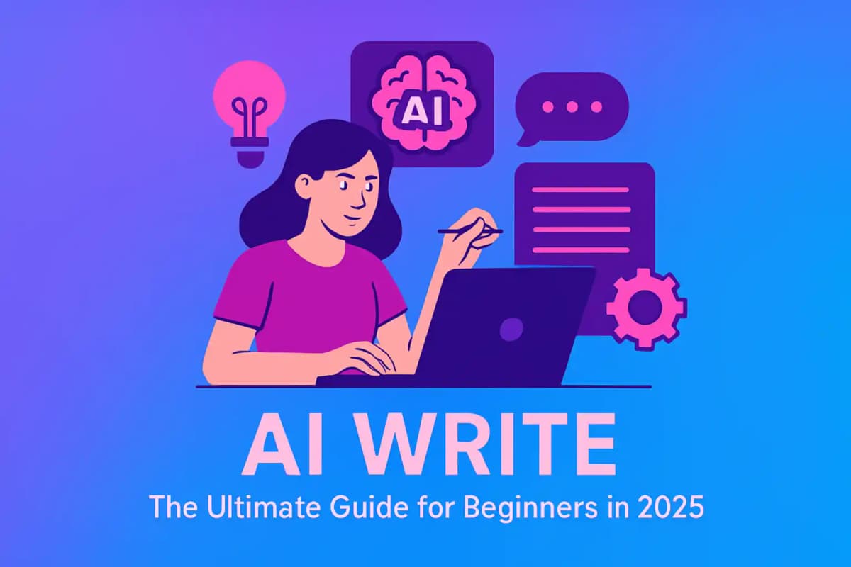 Featured image for article: AI Write: The Ultimate Guide for Beginners in 2025