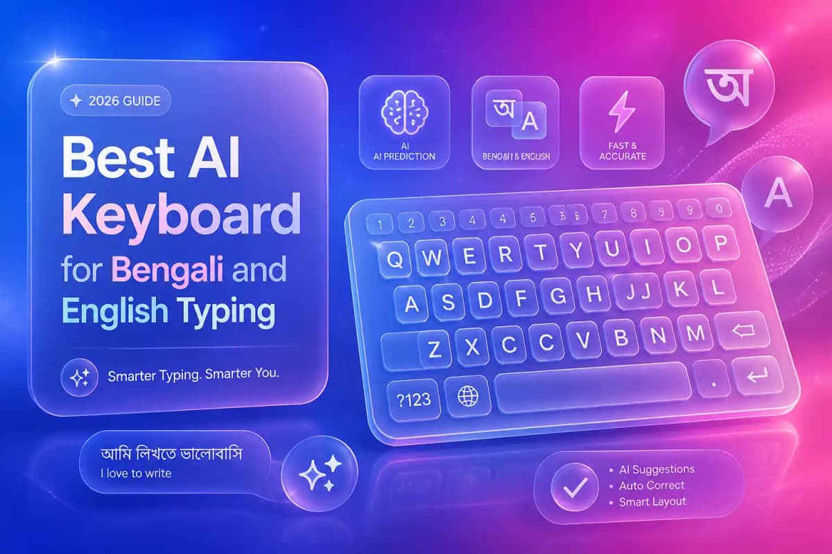 Featured image for article: Best AI Keyboard for Bengali and English Typing in 2026