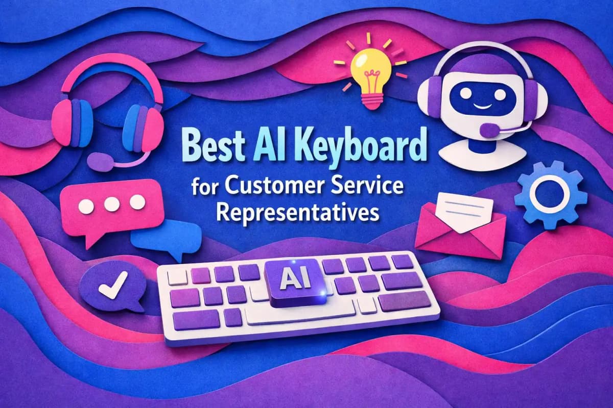 Featured image for article: Best AI Keyboard for Customer Service Representatives