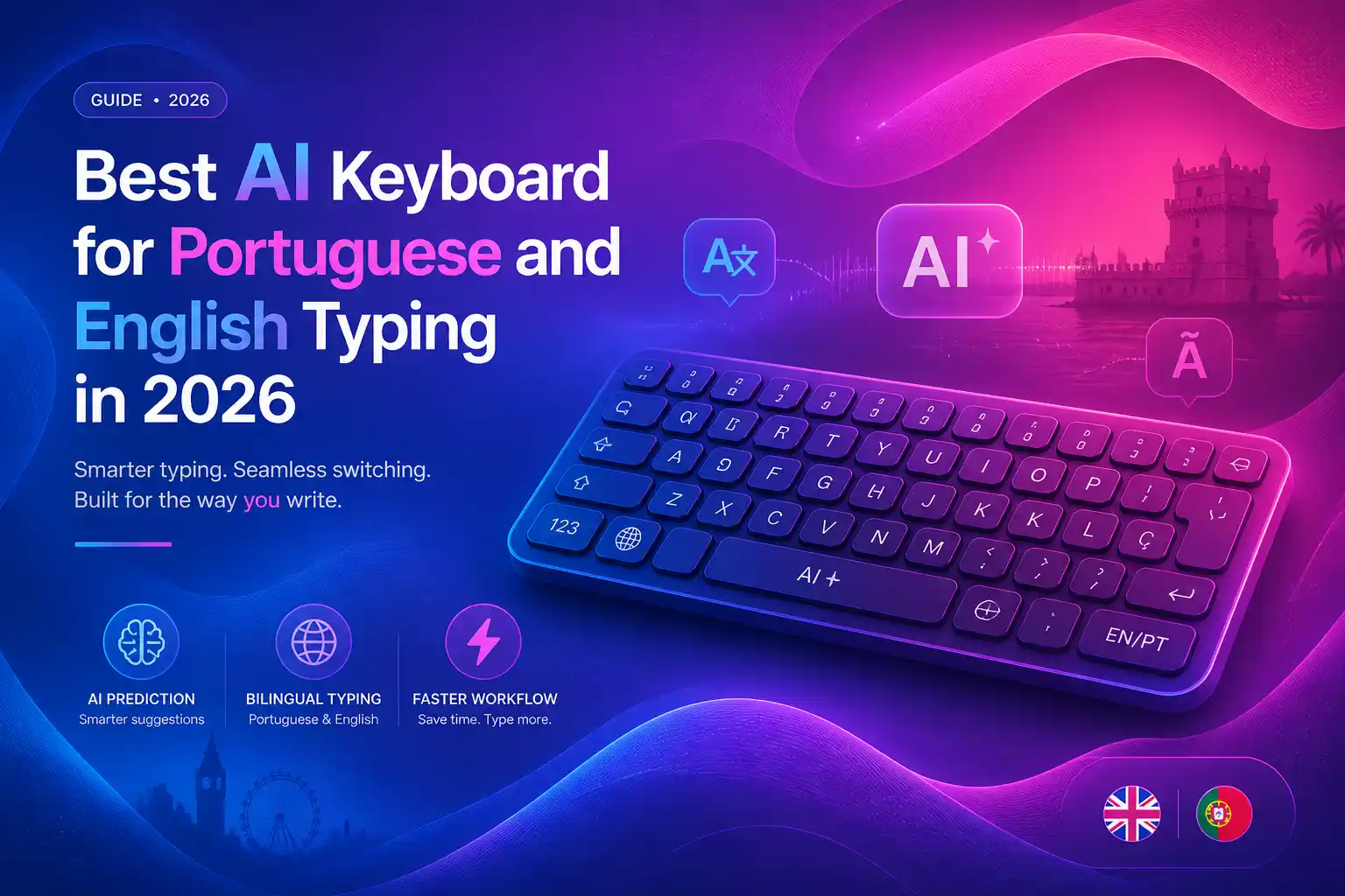 Best AI keyboard for Portuguese and English typing