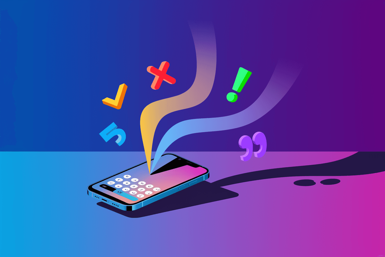 Grammar keyboard apps for Android showing correction features