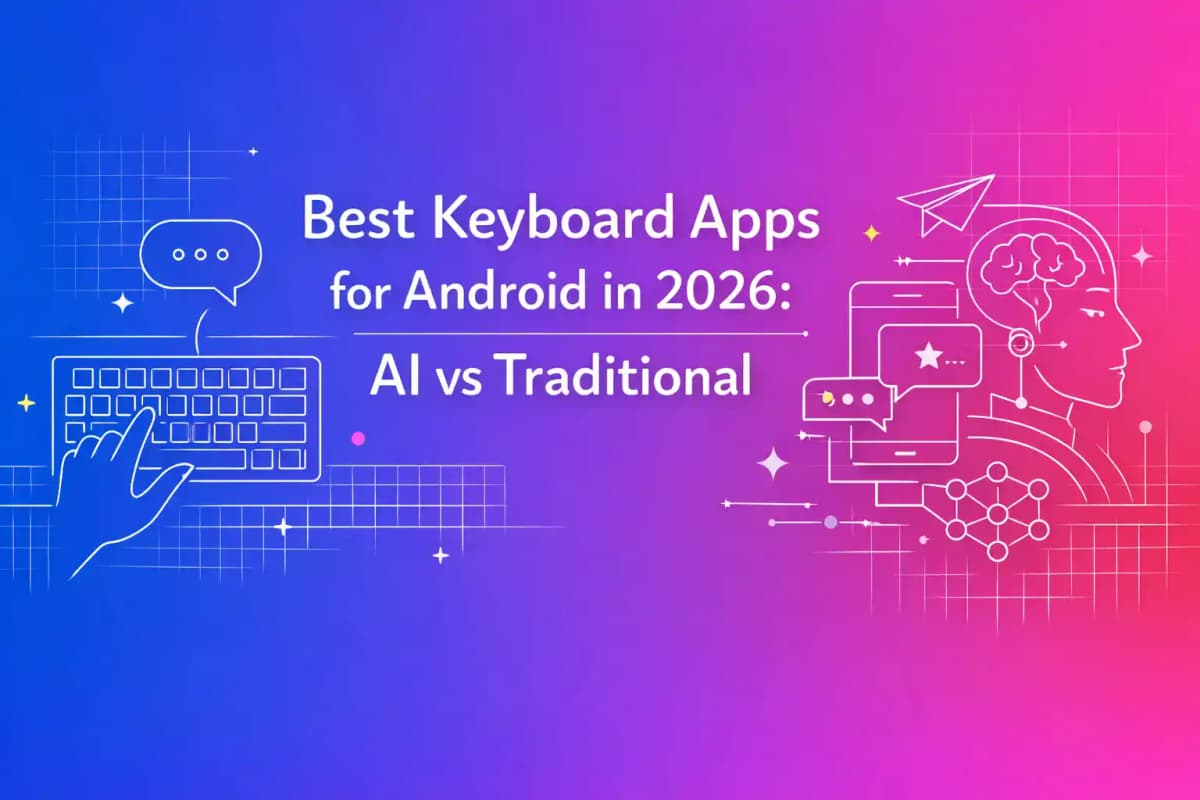 Featured image for article: Best Keyboard Apps for Android in 2026: AI vs Traditional