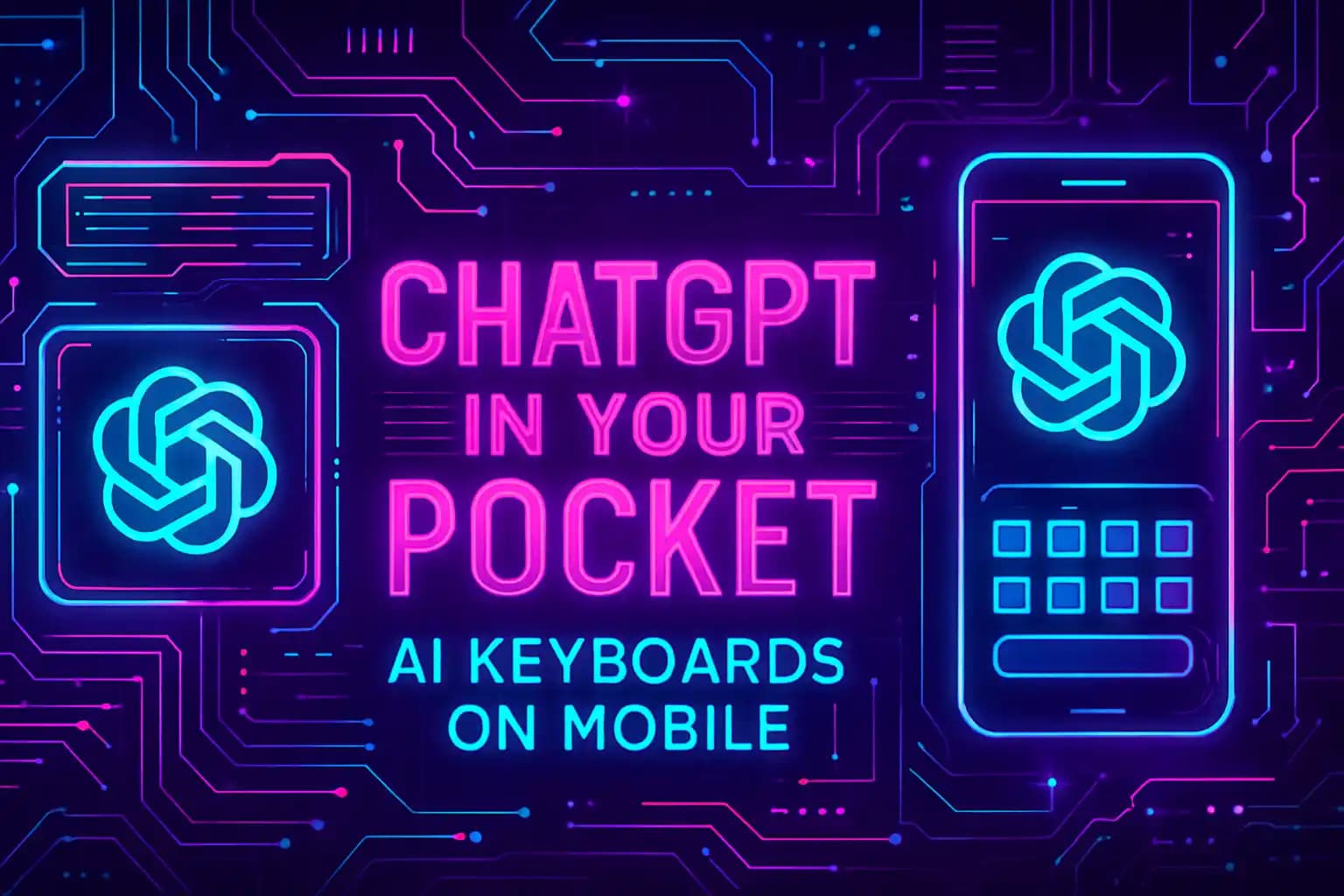 ChatGPT AI keyboard on mobile