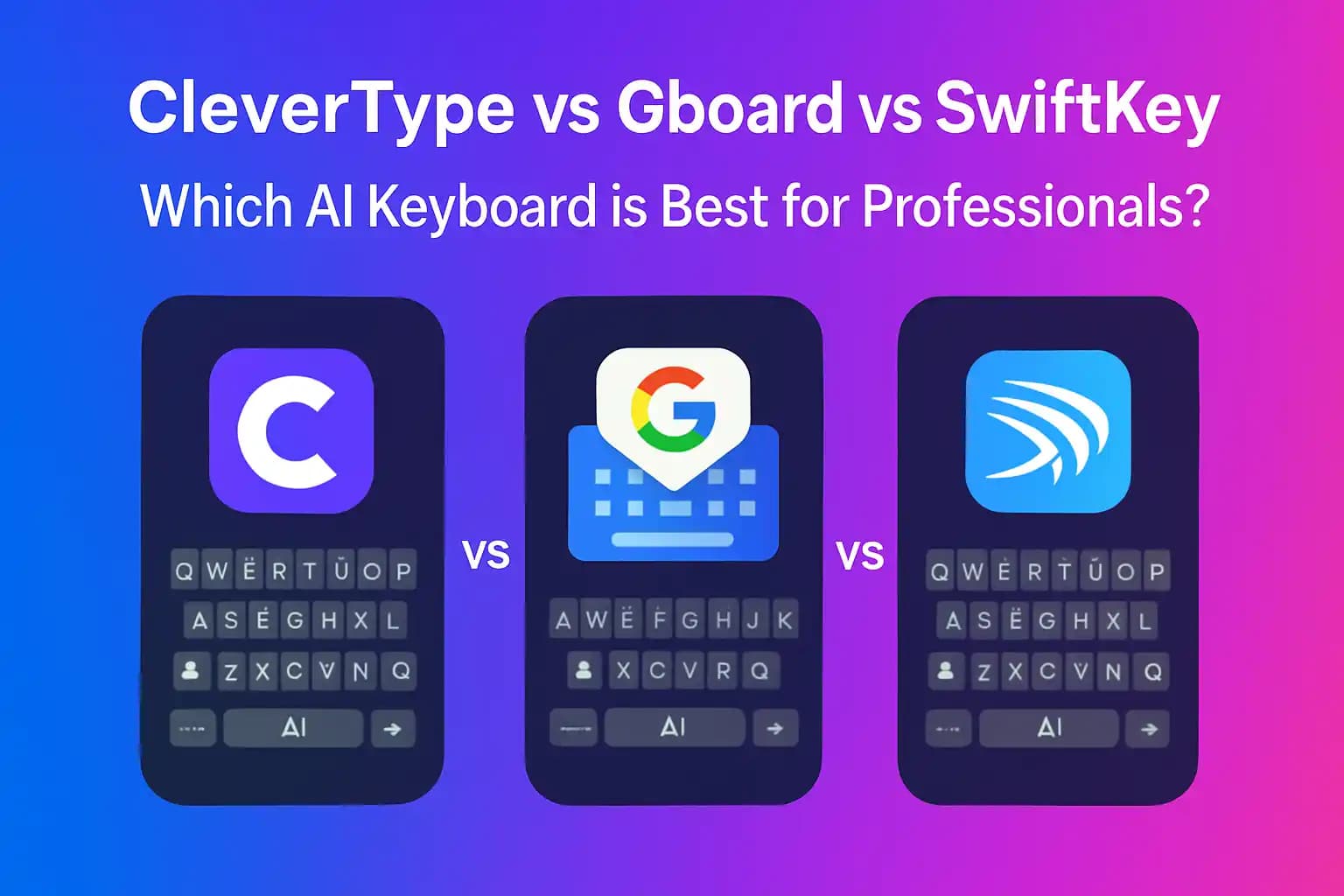 AI Keyboard Comparison