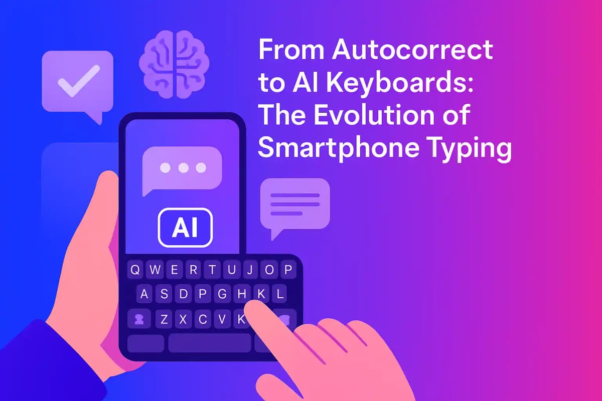 Featured image for article: From Autocorrect to AI Keyboards: The Evolution of Smartphone Typing