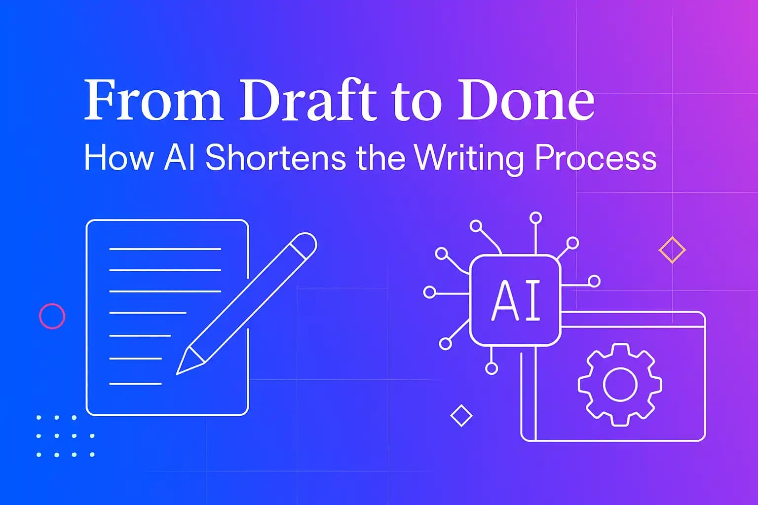 AI shortening the writing process