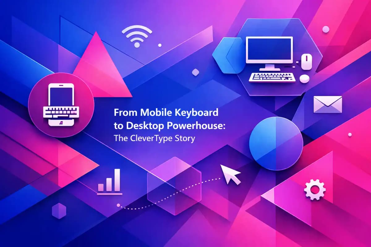 Featured image for article: From Mobile Keyboard to Desktop Powerhouse: The CleverType Story