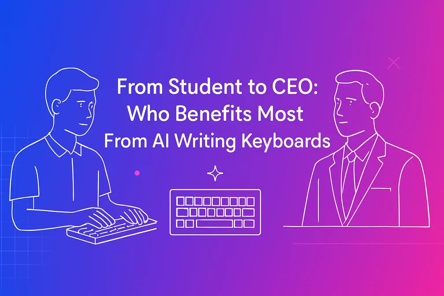 AI writing keyboards benefit different user groups from students to CEOs