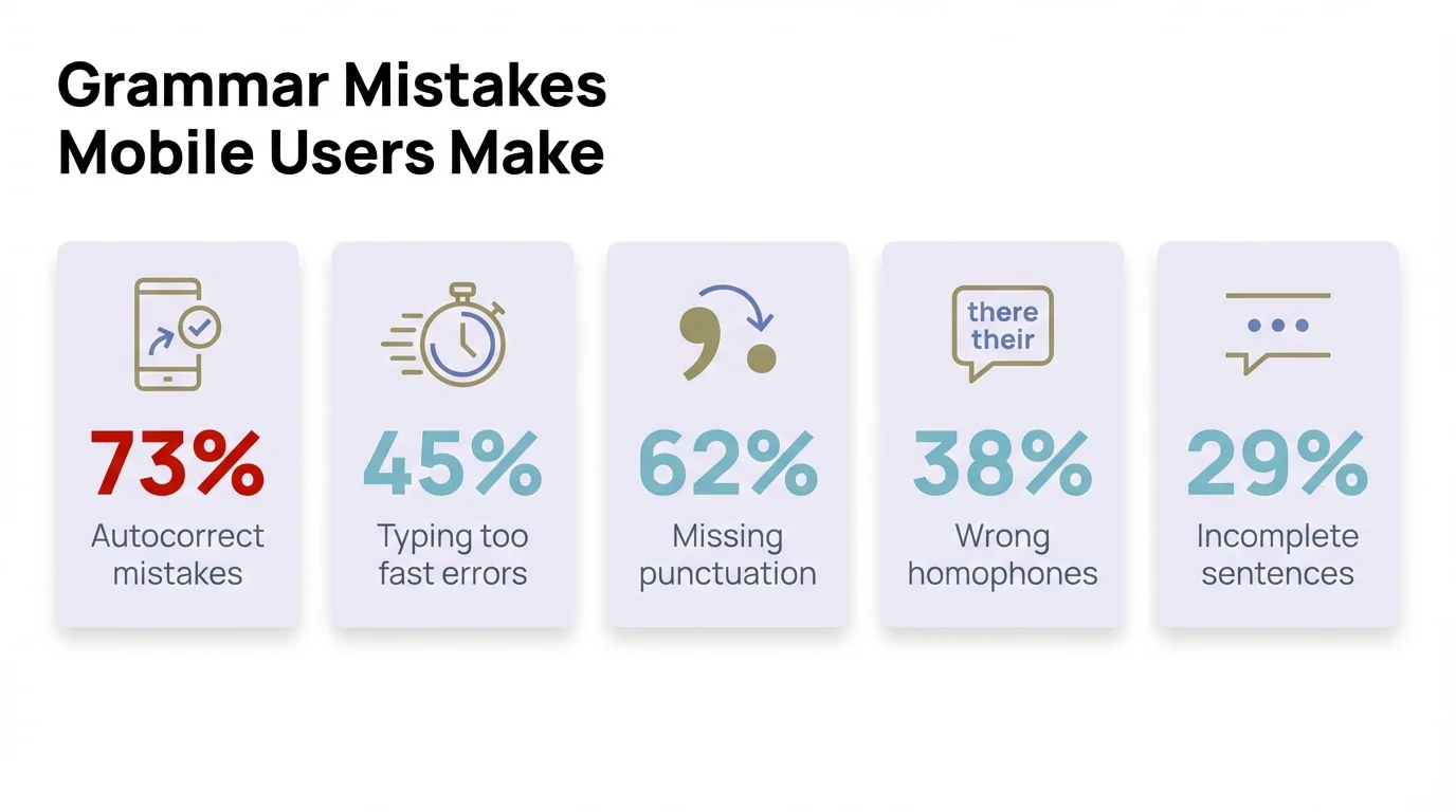 Mobile Grammar Error Statistics - Common Mistakes Made by Users