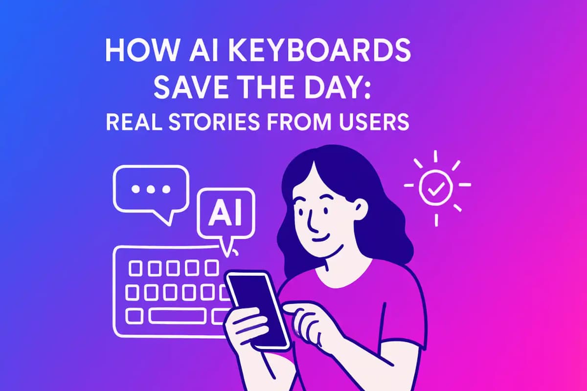 Featured image for article: How AI Keyboards Save the Day: Real Stories from Users