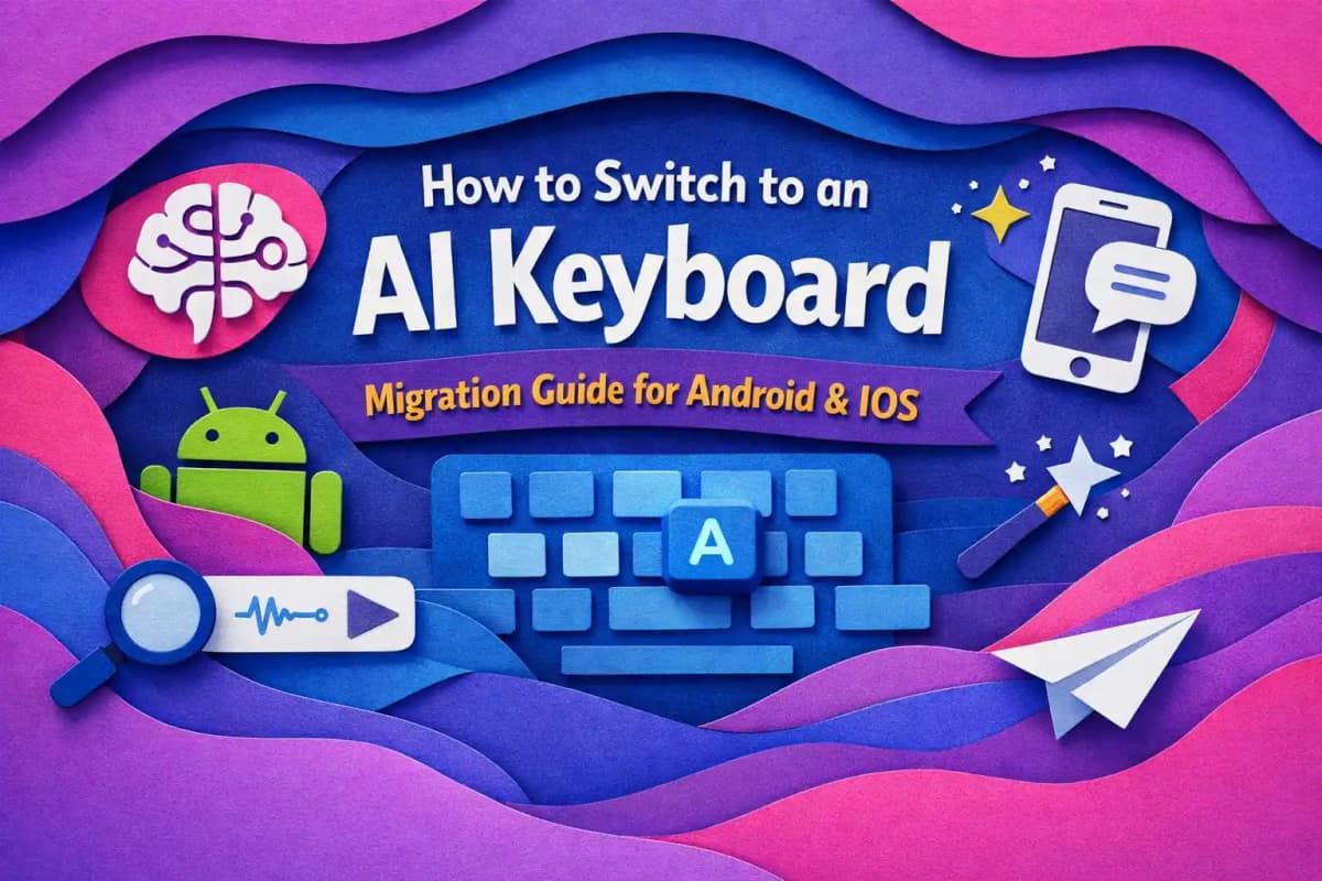 Featured image for article: How to Switch to an AI Keyboard: Migration Guide for Android & iOS