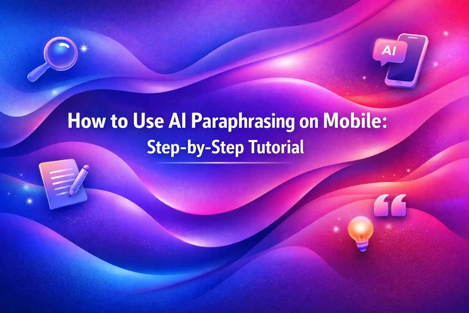 How to Use AI Paraphrasing on Mobile Step-by-Step Tutorial