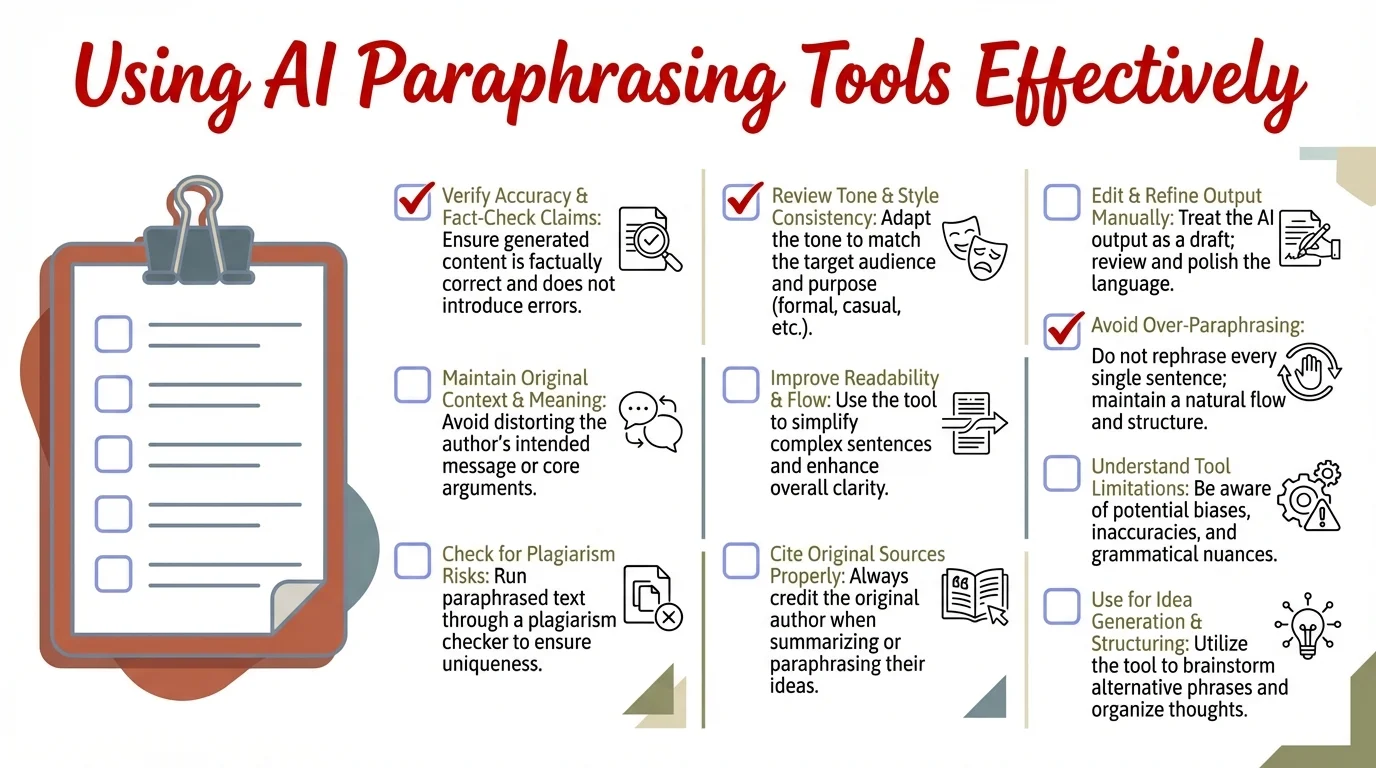 Best Practices: Using AI Paraphrasing Tools Effectively