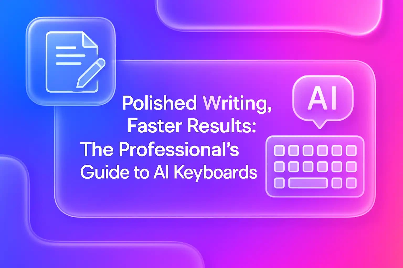 AI keyboard features improving professional writing
