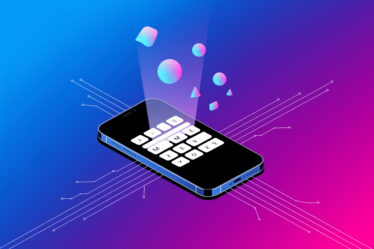 AI mobile keyboard helping with dyslexia