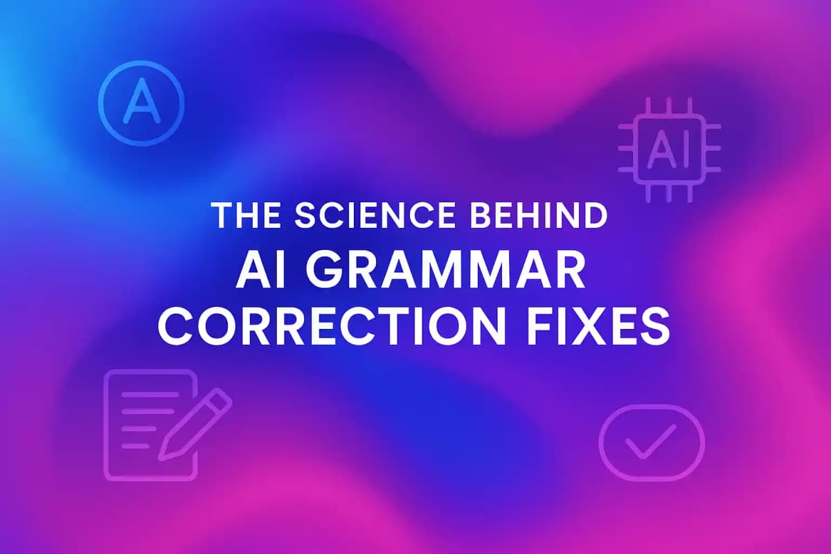 Featured image for article: The Science Behind AI Grammar Correction Fixes