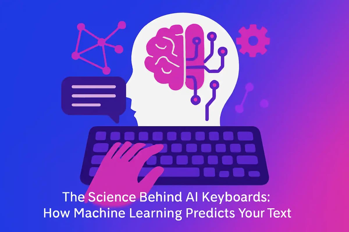 Featured image for article: The Science Behind AI Keyboards: How Machine Learning Predicts Your Text