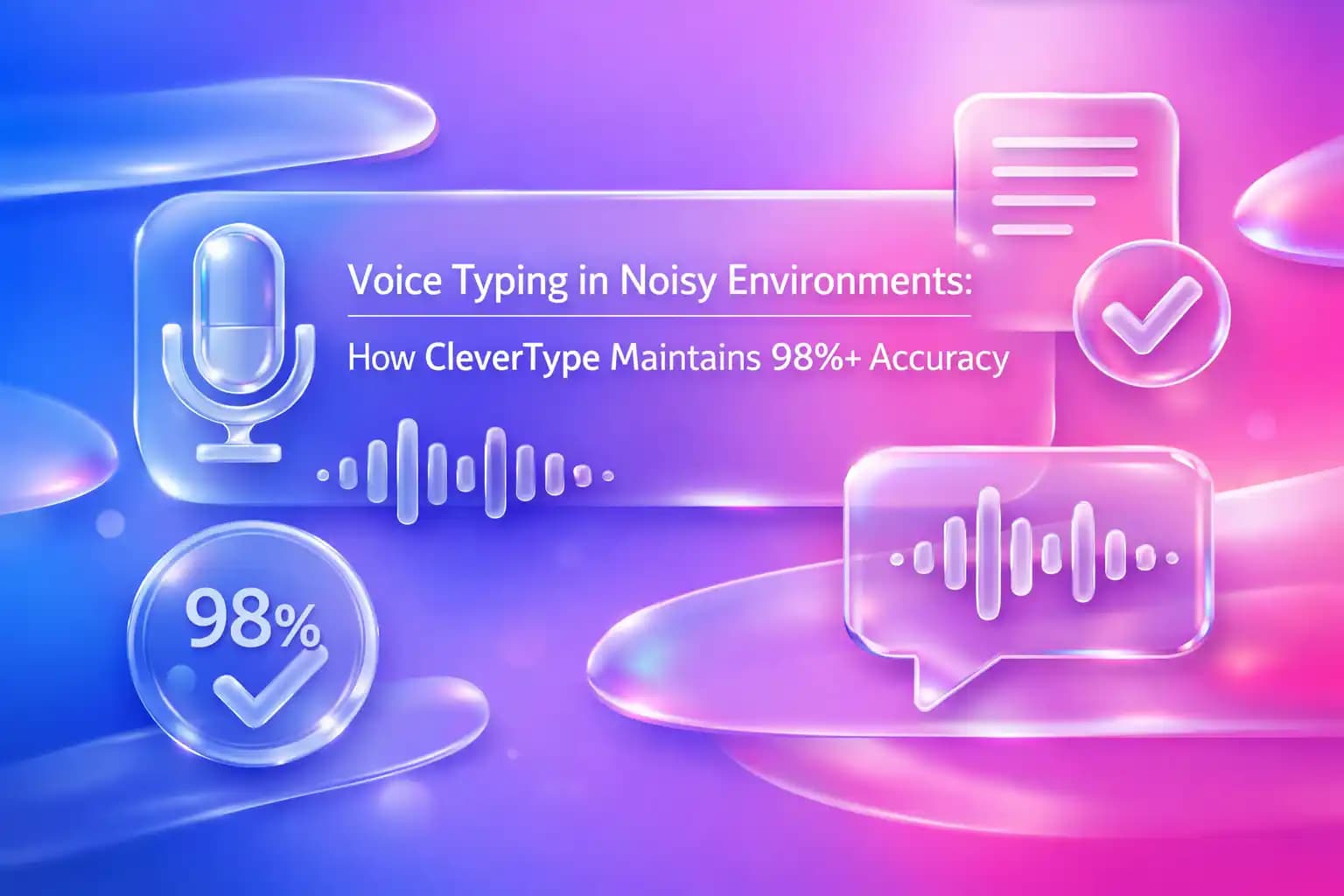 Voice Typing in Noisy Environments: How CleverType Maintains 98%+ Accuracy