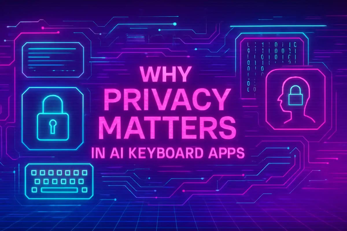 Featured image for article: Why Privacy Matters in AI Keyboard Apps