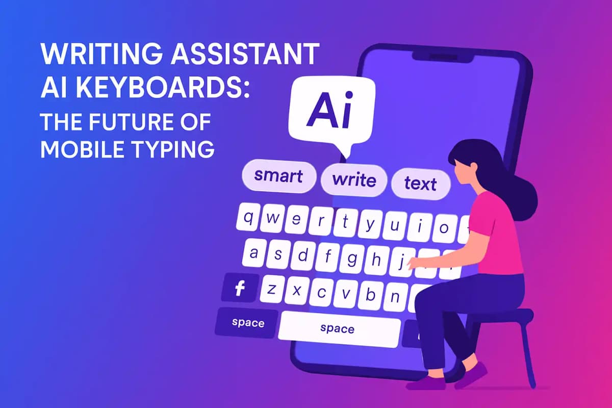 Featured image for article: Writing Assistant AI Keyboards: The Future of Mobile Typing