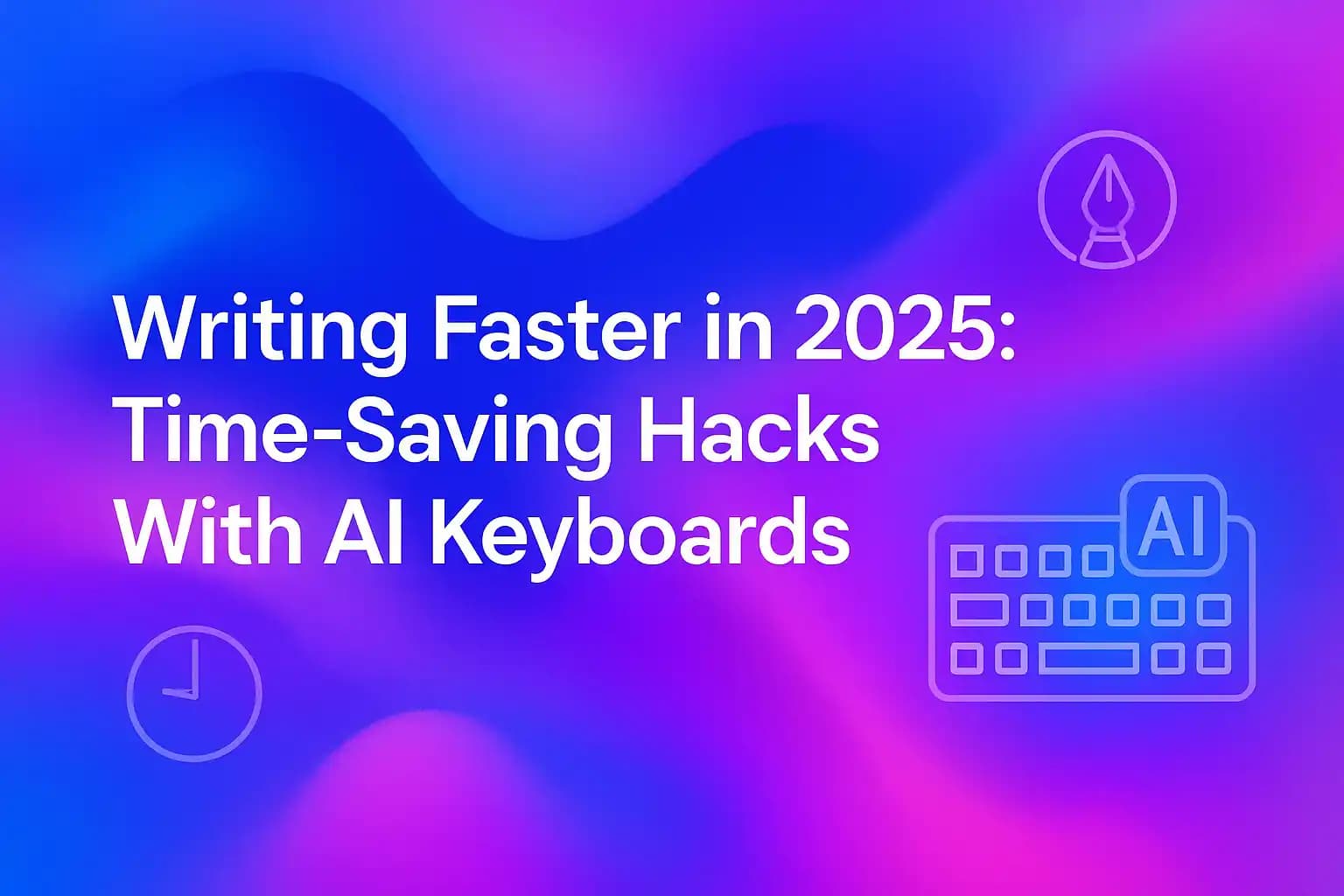 Writing Faster in 2025: Time-Saving Hacks With AI Keyboards