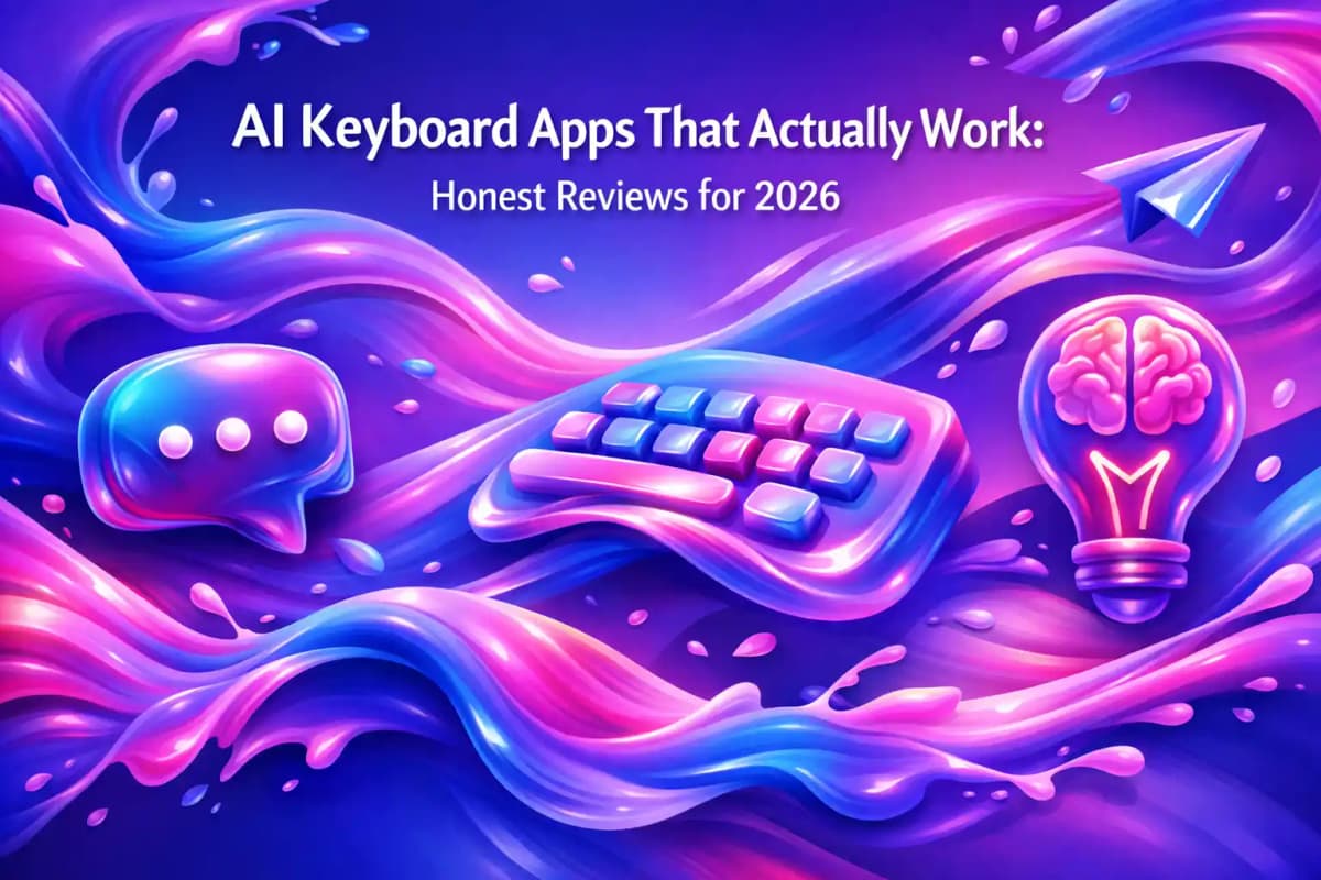 CleverType Blog Post Thumbnail: AI Keyboard Apps That Actually Work: Honest Reviews for 2026 Featured image for article: AI Keyboard Apps That Actually Work: Honest Reviews for 2026