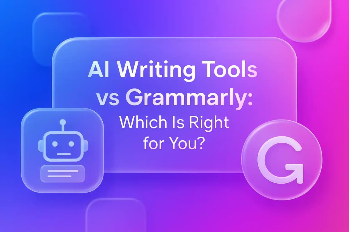 CleverType Blog Post Thumbnail: AI Writing Tools vs Grammarly: Which Is Right for You? Featured image for article: AI Writing Tools vs Grammarly: Which Is Right for You?