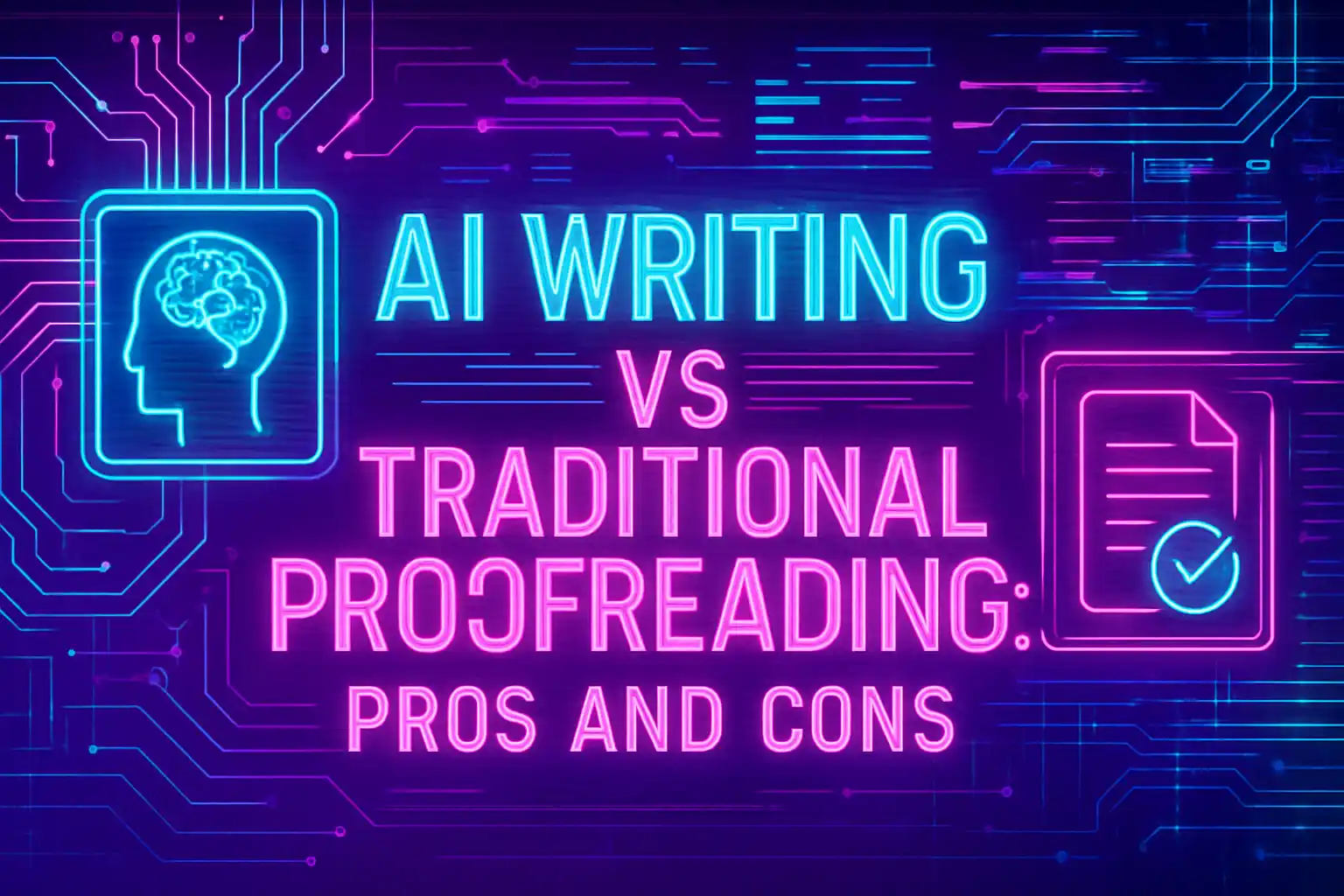 AI Writing vs Traditional Proofreading comparison