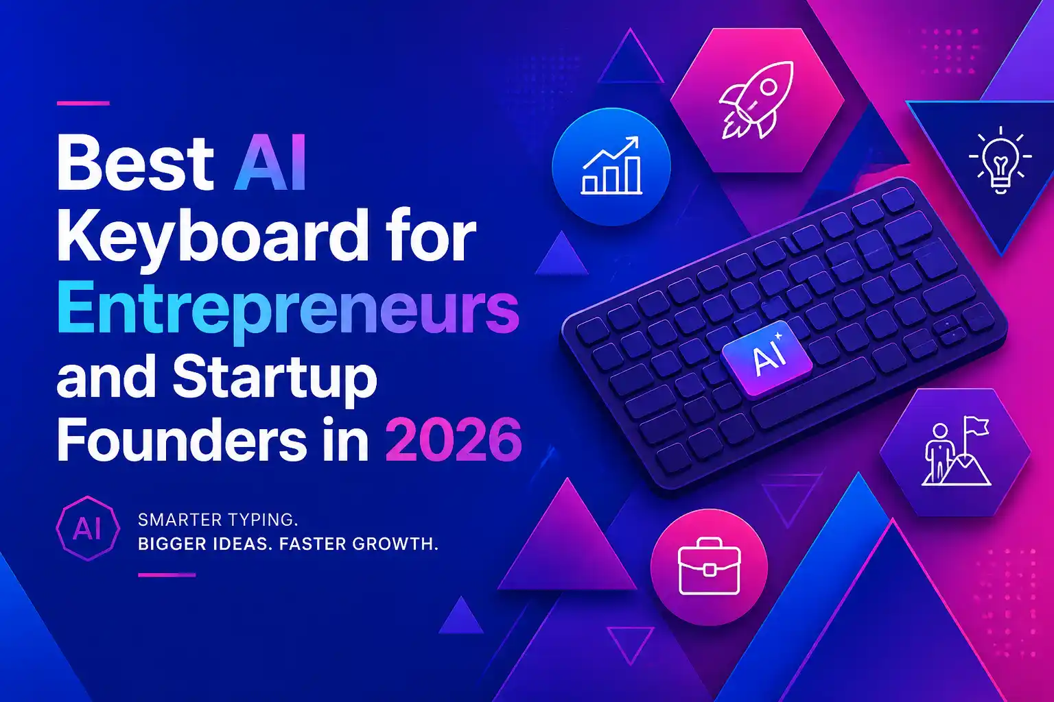 CleverType Blog Post Thumbnail: Best AI Keyboard for Entrepreneurs and Startup Founders in 2026 Featured image for article: Best AI Keyboard for Entrepreneurs and Startup Founders in 2026
