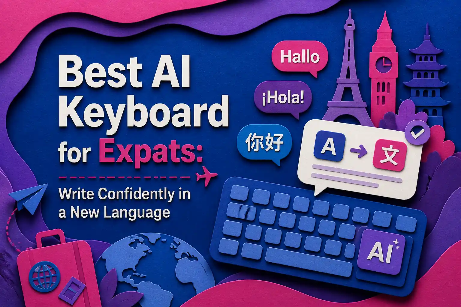 Best AI Keyboard for Expats: Write Confidently in a New Language