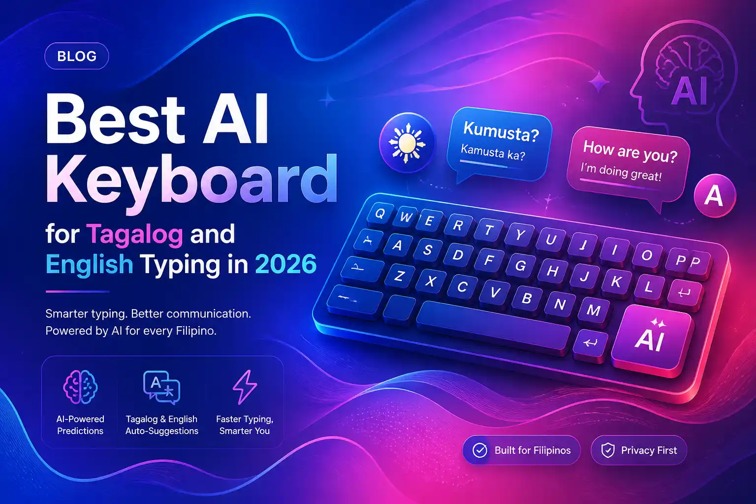 Best AI Keyboard for Tagalog and English Typing in 2026