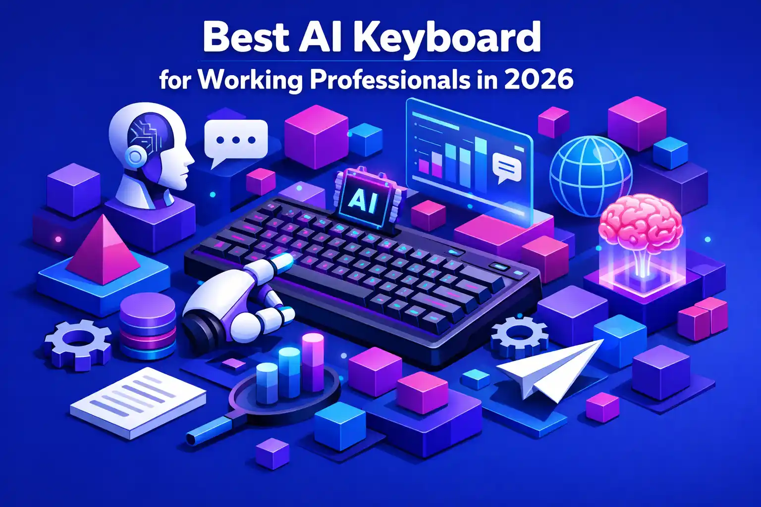 CleverType Blog Post Thumbnail: Best AI Keyboard for Working Professionals in 2026 Featured image for article: Best AI Keyboard for Working Professionals in 2026
