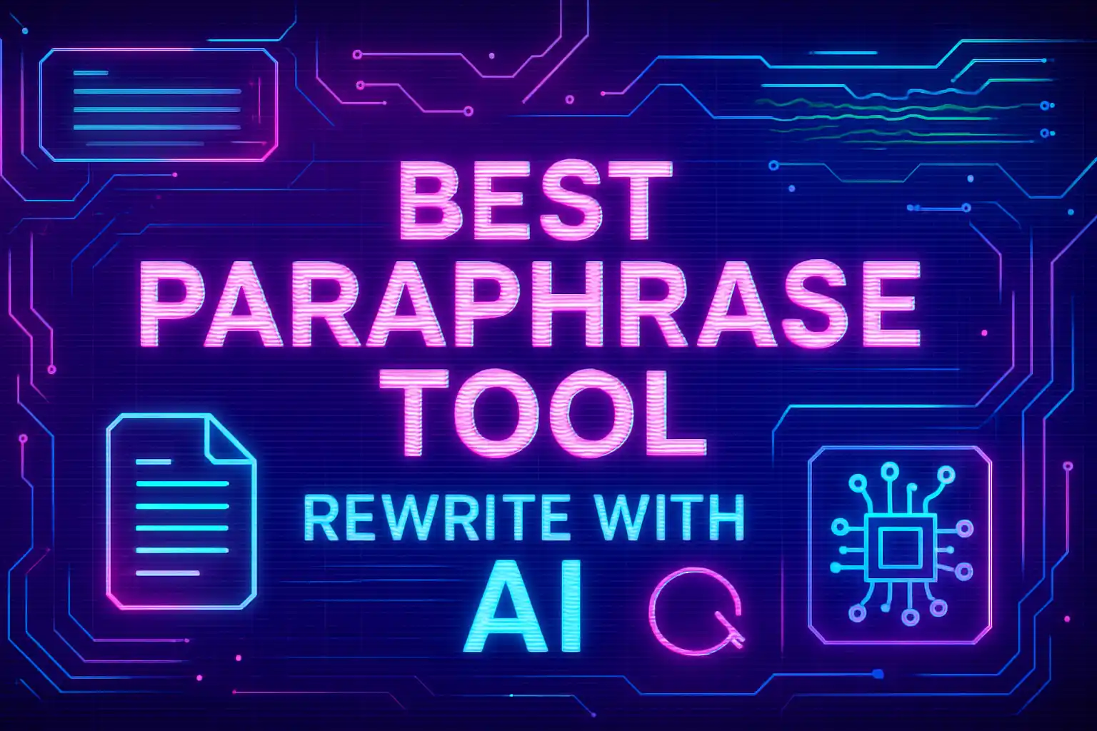 AI Paraphrasing Tool Interface