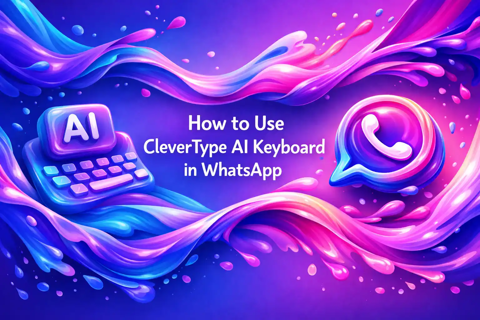 How to use CleverType AI keyboard in WhatsApp for smarter messaging
