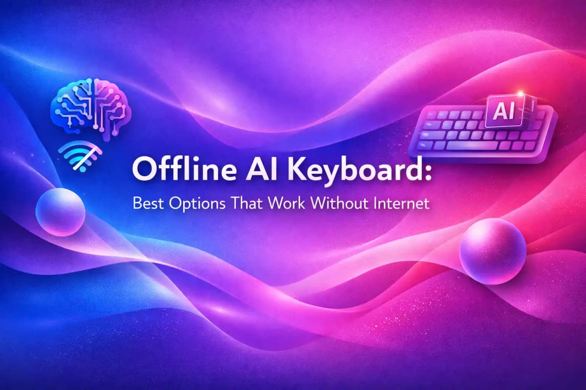 CleverType Blog Post Thumbnail: Offline AI Keyboard: Best Options That Work Without Internet Featured image for article: Offline AI Keyboard: Best Options That Work Without Internet