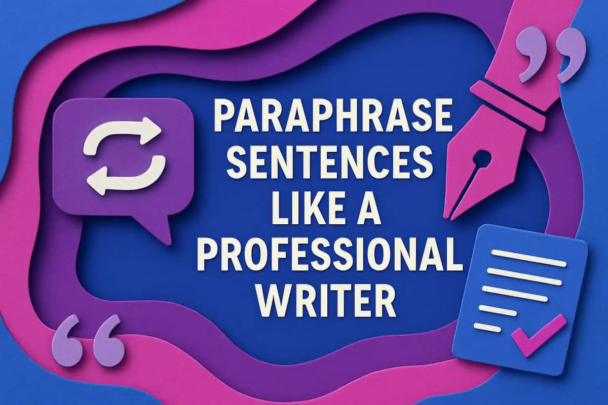 CleverType Blog Post Thumbnail: Paraphrase Sentences Like a Professional Writer Featured image for article: Paraphrase Sentences Like a Professional Writer