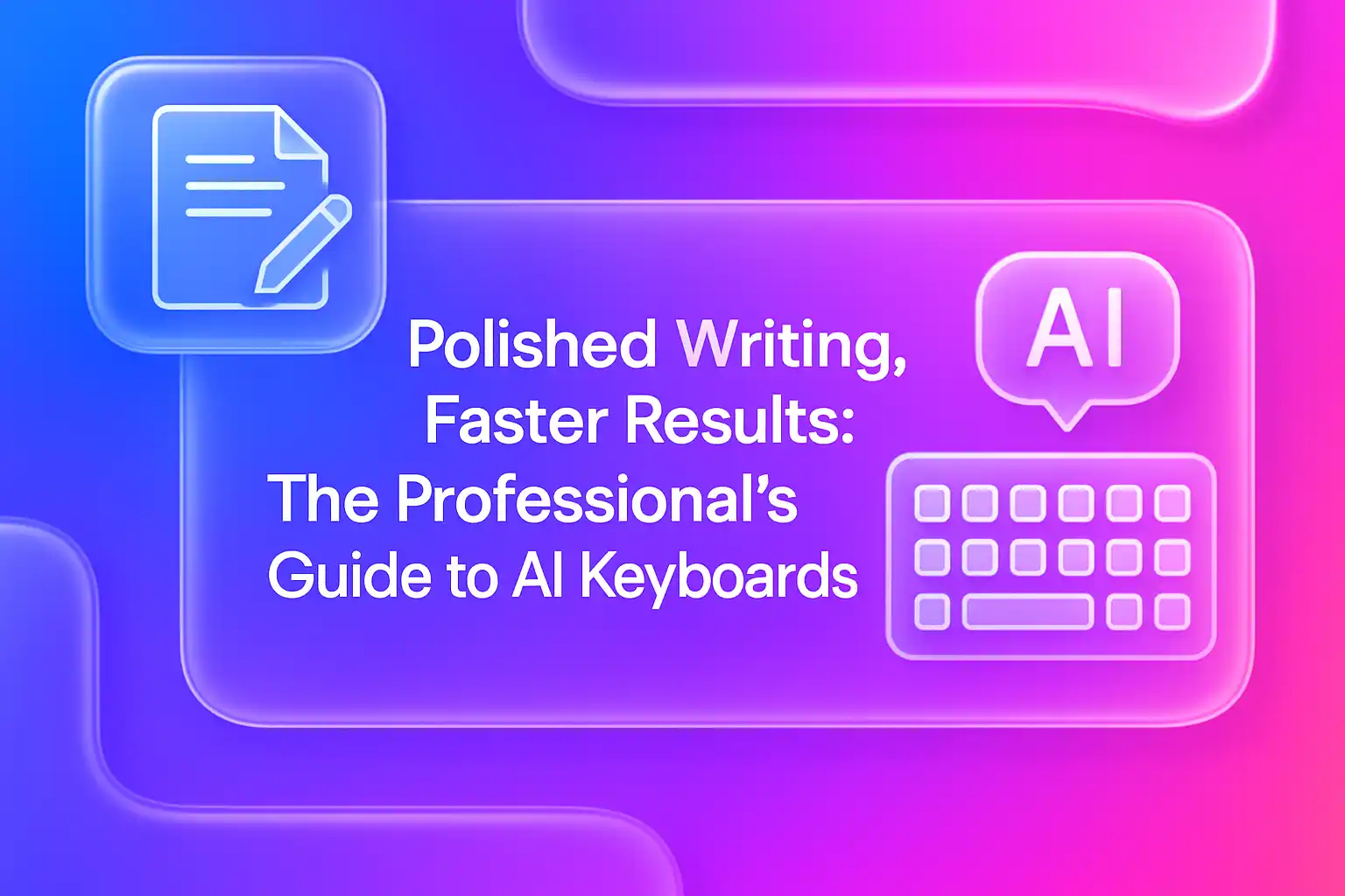 Polished Writing, Faster Results: The Professionals Guide to AI Keyboards