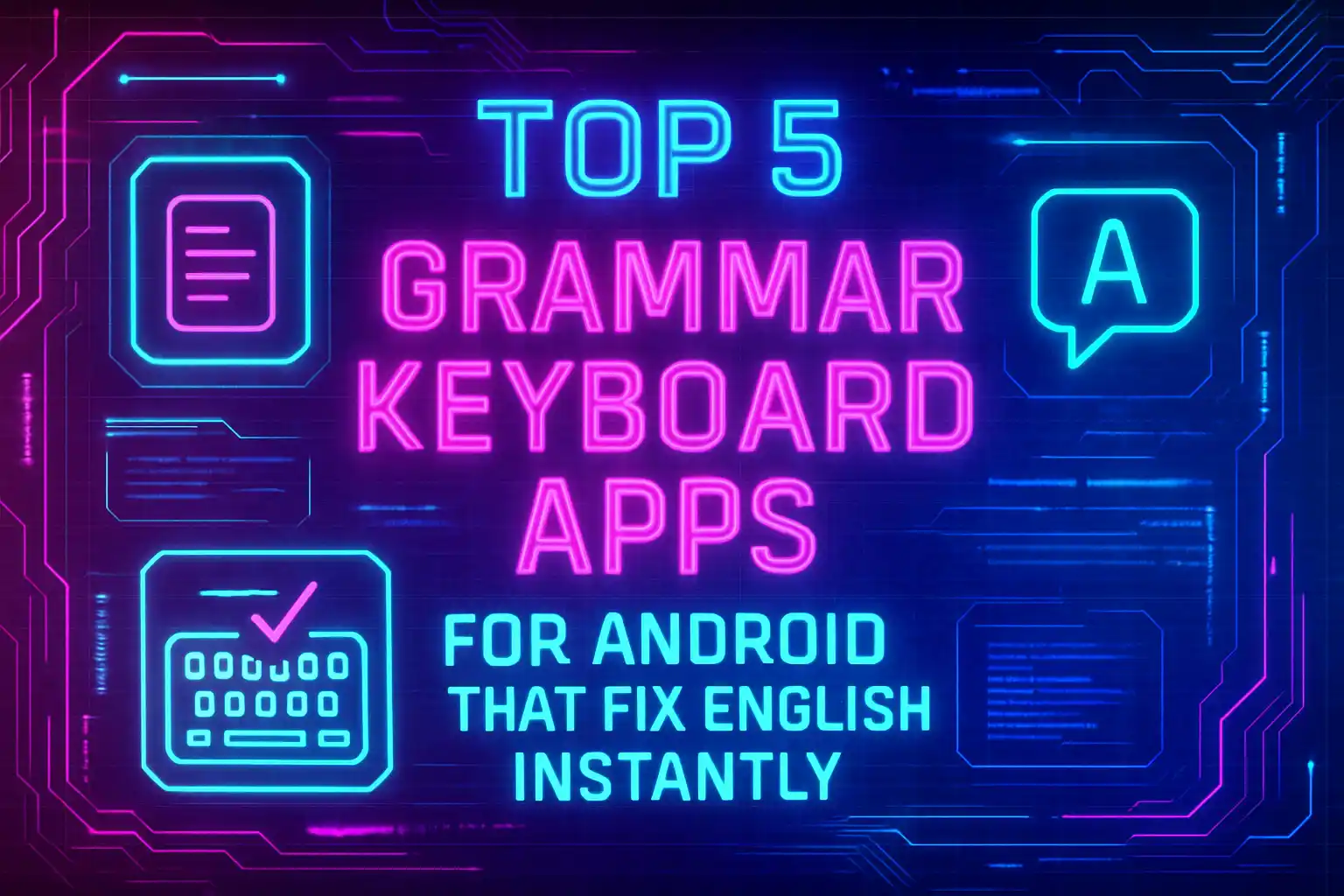 Top 5 Grammar Keyboard Apps for Android That Fix English Instantly