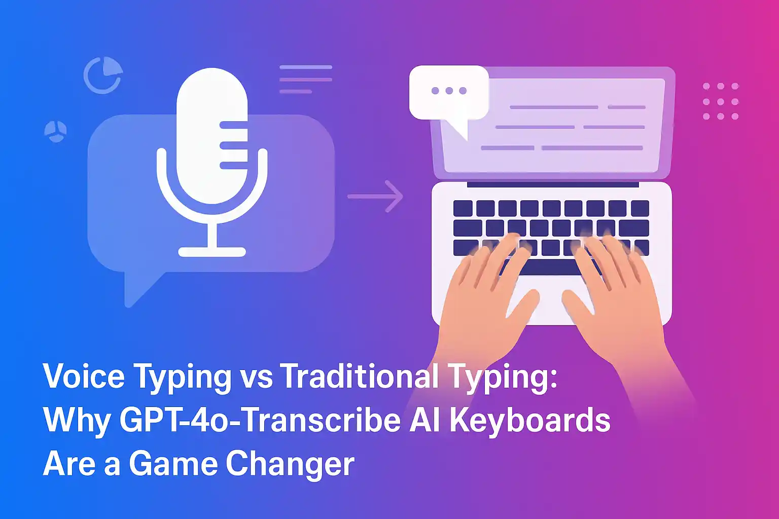 Talk Typing Voice Typing vs Traditional Typing: Why GPT-4o-Transcribe AI Keyboards ...